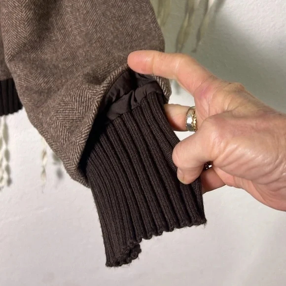 Favorite Daughter NWOT The City Bomber in Brown Houndstooth Size M - Picture 6 of 16